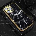 Black Marble Series – Premium Electroplated Metal Phone Case | 2025 Edition - Image 6