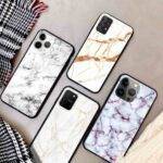 White Marble Series – Premium Metal Phone Case | 2025 Edition