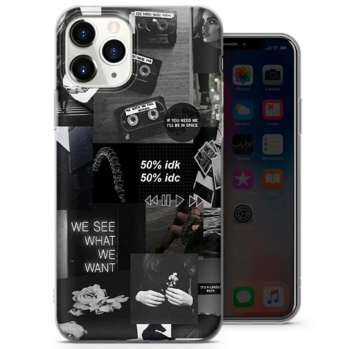 Aesthetic Abstract Collage - Premium Metal Phone Case | 2025 Edition - Image 1