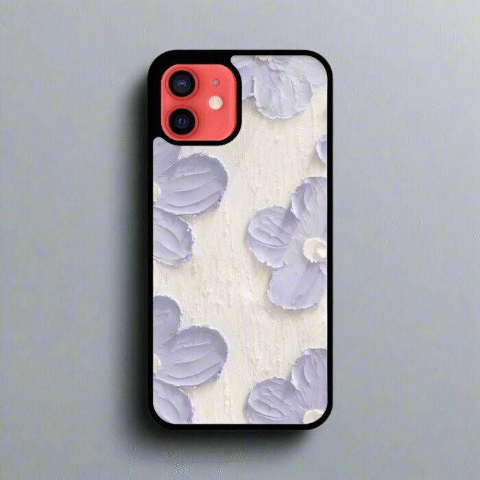 Aesthetic Lilac Flowers Painting - Premium Metal Phone Case | 2025 Edition - Image 1