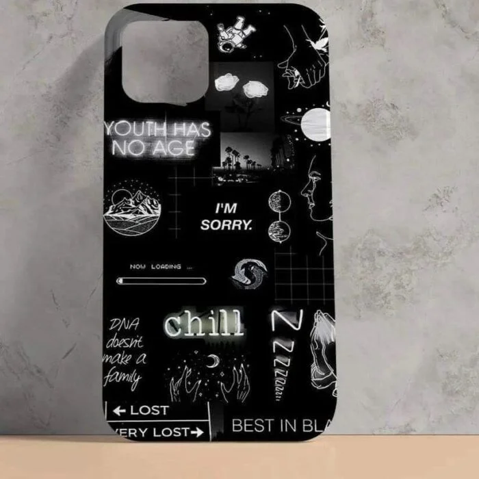 Black Aesthetic – Premium & Durable Metal Phone Case | 2025 Edition - Image 1