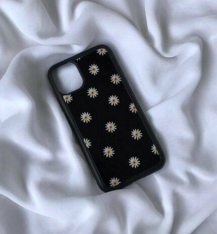 Black Daisy – Premium Metal Phone Case | 2025 Edition