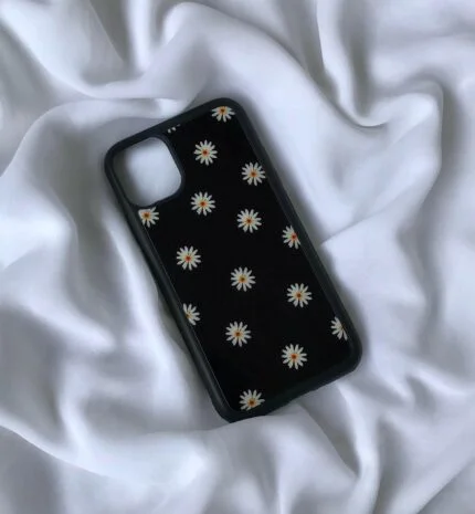 Black Daisy – Premium Metal Phone Case | 2025 Edition