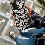 Black & White Smiley – Premium Metal Phone Case | 2025 Edition - Image 2