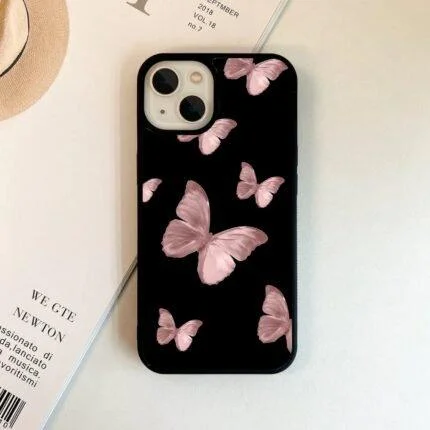 Premium Pink Dream Butterfly Metal Phone Case | 2025 Edition
