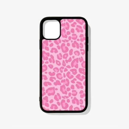 Premium Pink Leopards Style Metal Phone Case | 2025 Edition