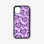 Premium Purple Mini Heart Metal Phone Case | 2025 Edition - Image 2
