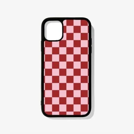Red Checkered Premium & Shockproof Phone Case | 2025 Edition