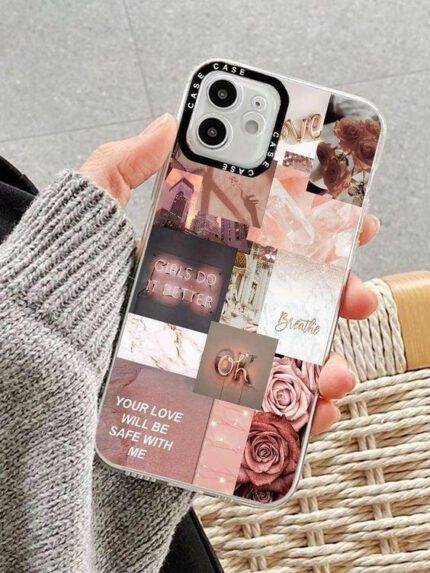 Rose Gold Collage - Premium Metal Phone Case | 2025 Edition