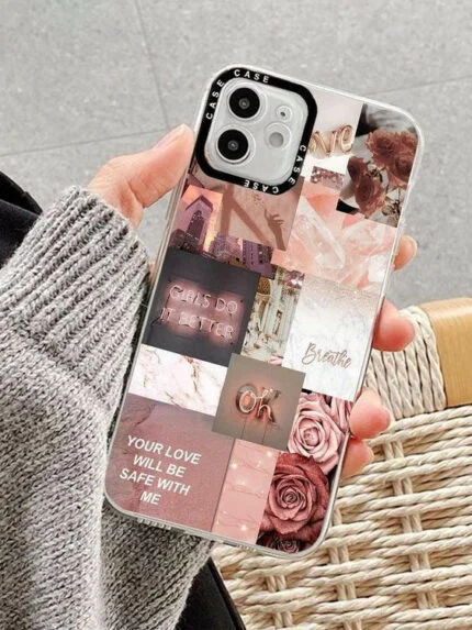 Rose Gold Collage - Premium Metal Phone Case | 2025 Edition