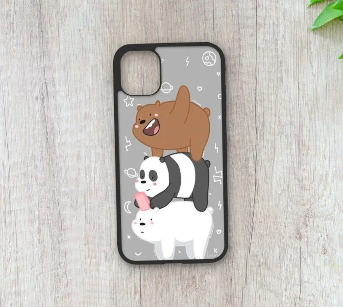 Premium We Bare Bears Inspired Metal Phone Case | 2025 Edition - Image 1