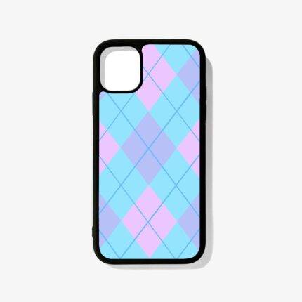 Blue Argyle - Premium & Durable Glossy Phone Case | 2025 Edition
