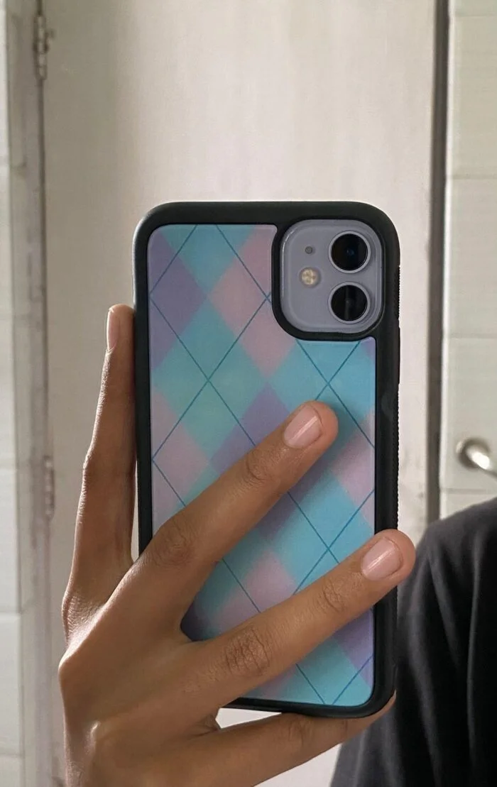 Blue Argyle - Premium & Durable Glossy Phone Case | 2025 Edition - Image 2