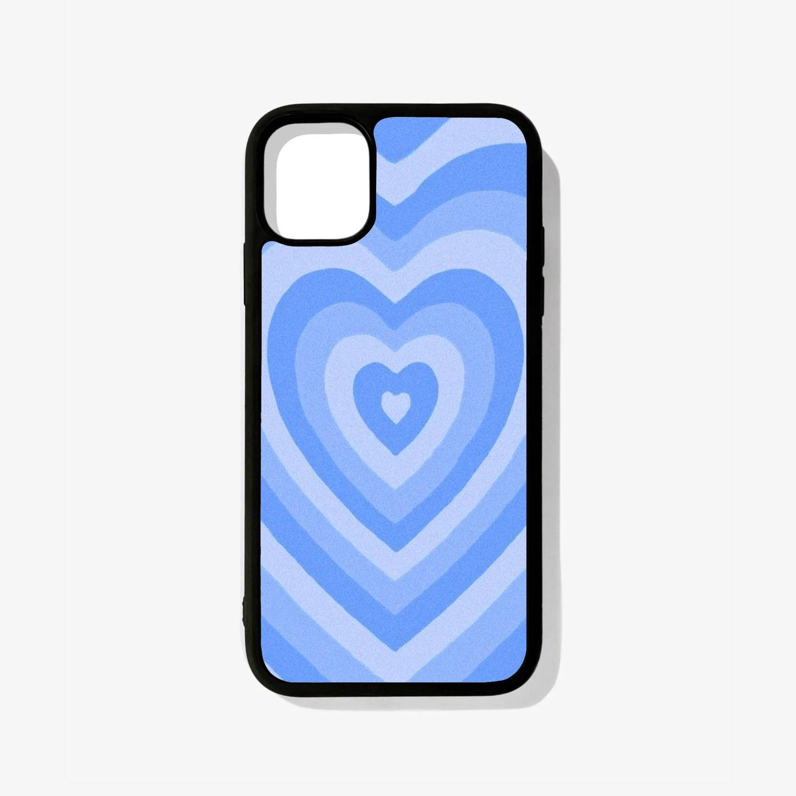 Blue Heart Glossy Case Blue Heart Premium & Shockproof Metal Phone Case | 2025 Edition - Image 1