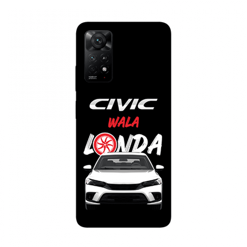 Customized Phone Cover (Civic-wala-londa Design - PW) Civic Wala Londa – Premium & Durable Metal Phone Case | 2025 Edition - Image 1