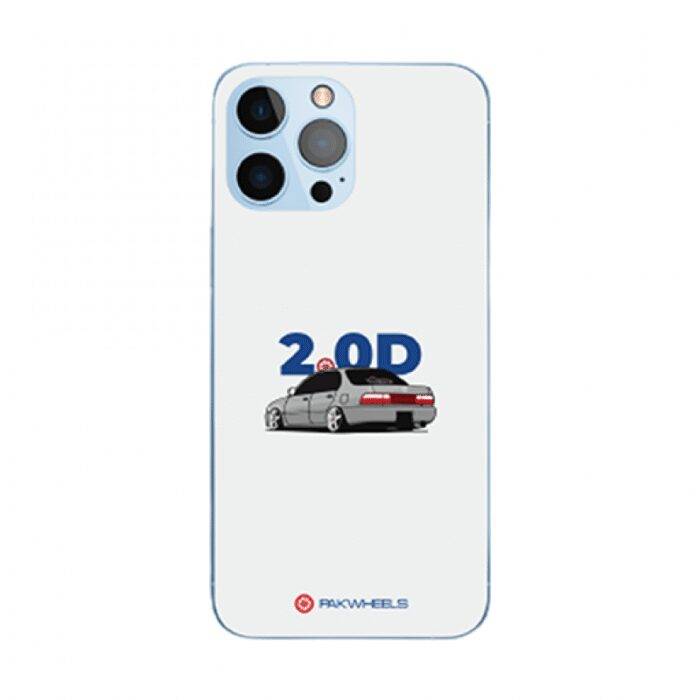 2.0D White Design Premium & Durable Metal Phone Case | 2025 Edition - Image 1