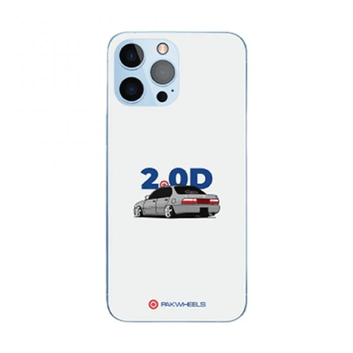 2.0D White Design Premium & Durable Metal Phone Case | 2025 Edition - Image 1
