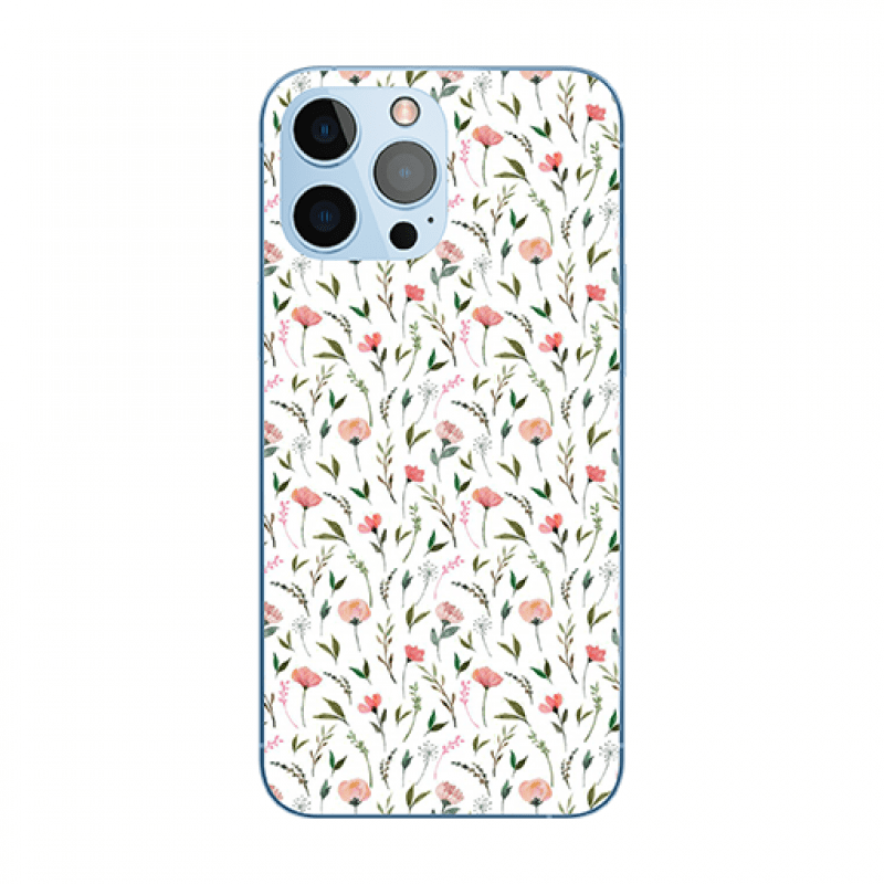 Customized Phone Cover (iPhones (Light pink floral-4 Design)) Pink Floral Design Premium Metal Phone Case | 2025 Edition - Image 1
