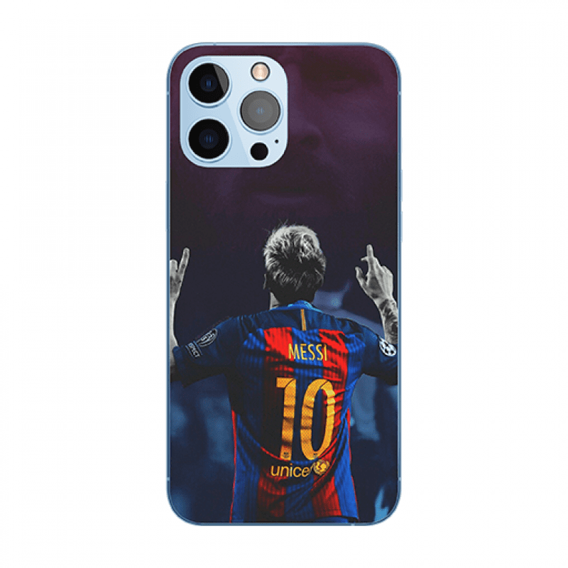 Customized Phone Cover (iPhones (Messi-1 Design)) Messi Design Premium & Aesthetic Metal Phone Case | 2025 Edition - Image 1