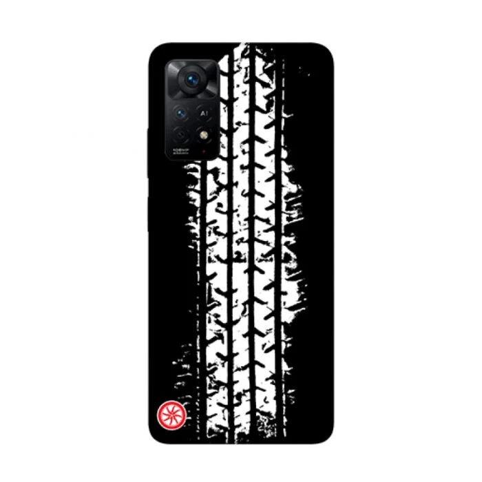 Tyre Track Design – Premium Metal Phone Case | 2025 Edition - Image 1