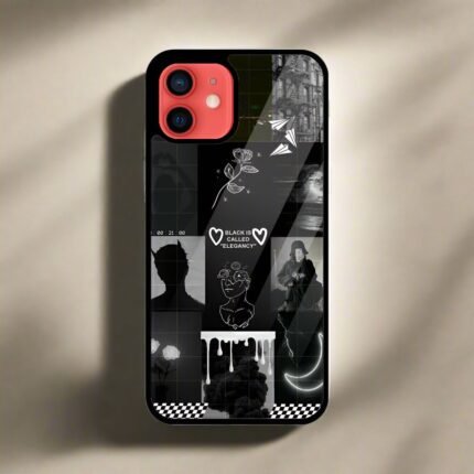 Dark Elegance Collage - Premium Metal Phone Case | 2025 Edition