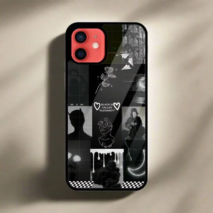 Dark Elegance Collage - Premium Metal Phone Case | 2025 Edition - Image 1