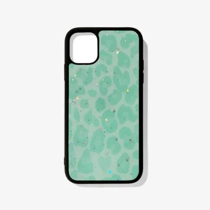 Green Leopards Design – Premium Metal Phone Case | 2025 Edition