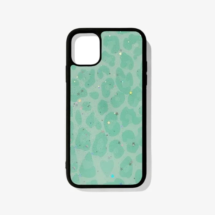 Green Leopards Design – Premium Metal Phone Case | 2025 Edition - Image 1