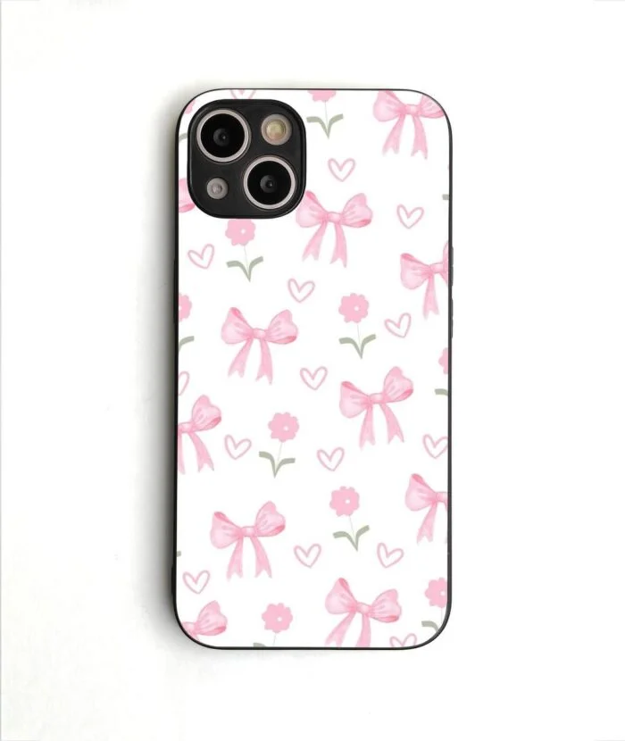 Pink Bow Premium & Durable Glossy Phone Case | 2025 Edition - Image 1