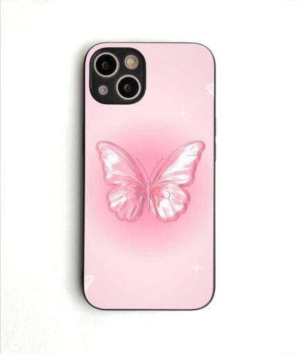 Pink Butterfly Premium Glossy Phone Case | 2025 Edition