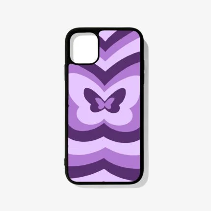 Purple Butterfly – Premium Metal Phone Case | 2025 Edition