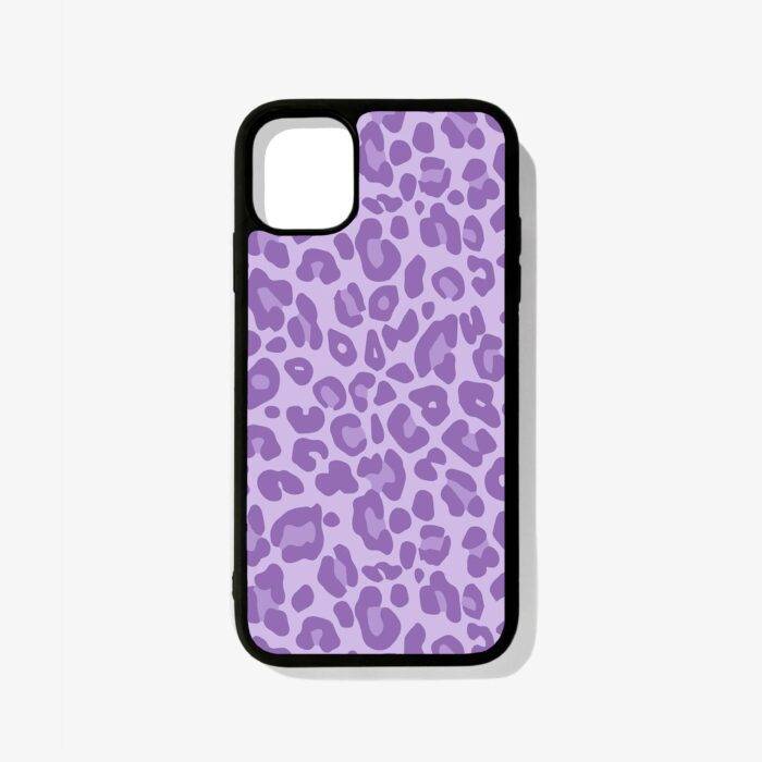 Purple Leopard – Premium Metal Phone Case | 2025 Edition - Image 1