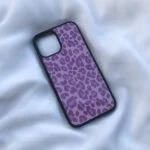 Purple Leopard – Premium Metal Phone Case | 2025 Edition - Image 2