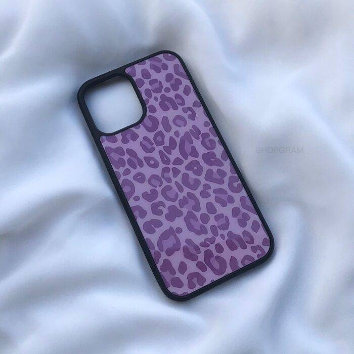 Purple Leopard – Premium Metal Phone Case | 2025 Edition - Image 2