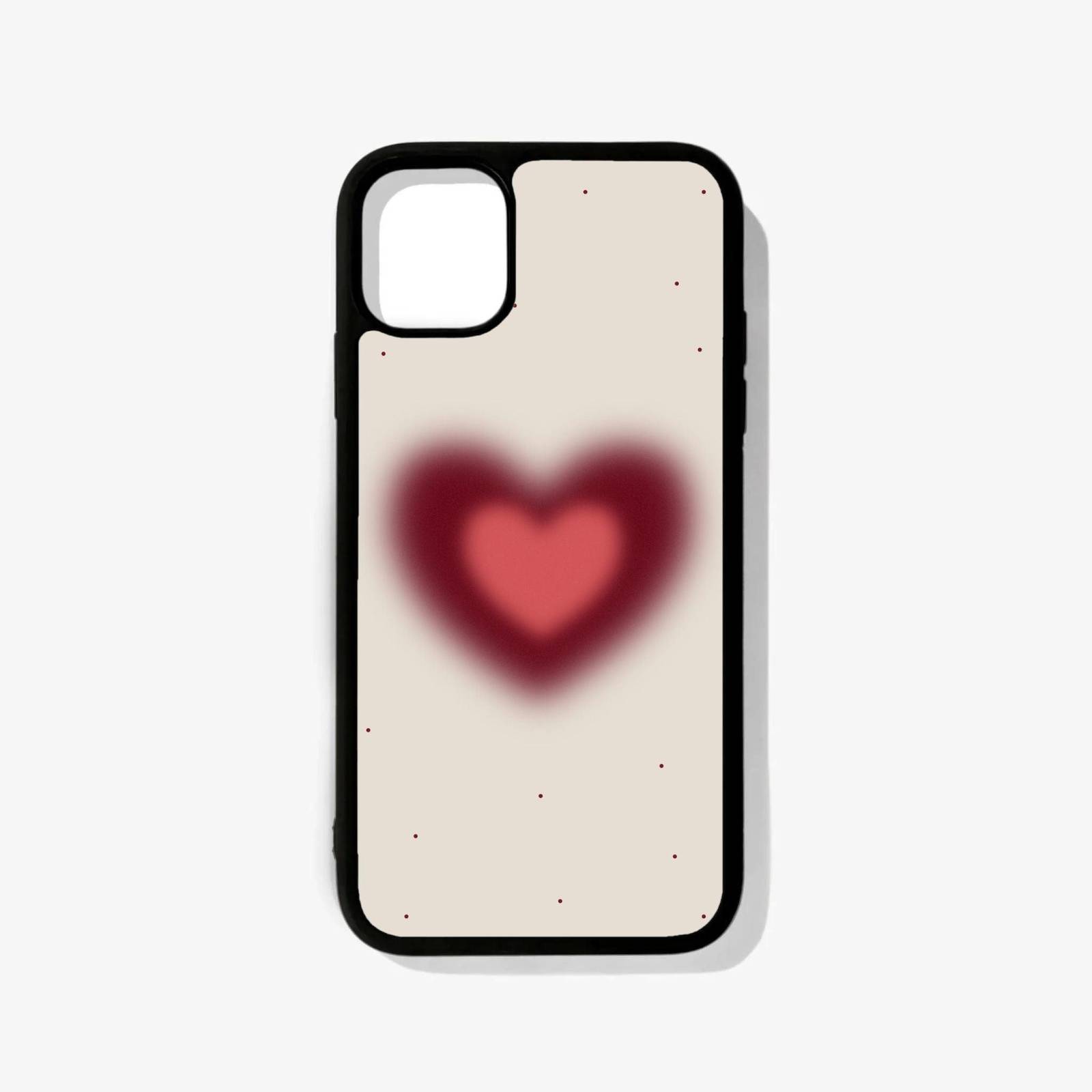 Red Aura Heart Glass Case Red Aura Heart Premium Metal Phone Case | 2025 Edition - Image 1