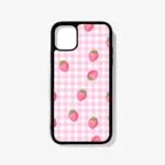 Strawberry Pattern Premium & Aesthetic Metal Phone Case | 2025 Edition