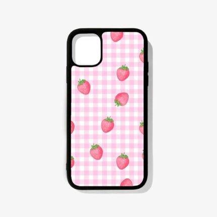 Strawberry Pattern Premium & Aesthetic Metal Phone Case | 2025 Edition