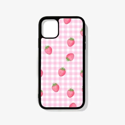 Strawberry Pattern Premium & Aesthetic Metal Phone Case | 2025 Edition