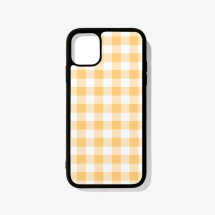 Yellow Plaid – Premium & Durable Metal Phone Case | 2025 Edition