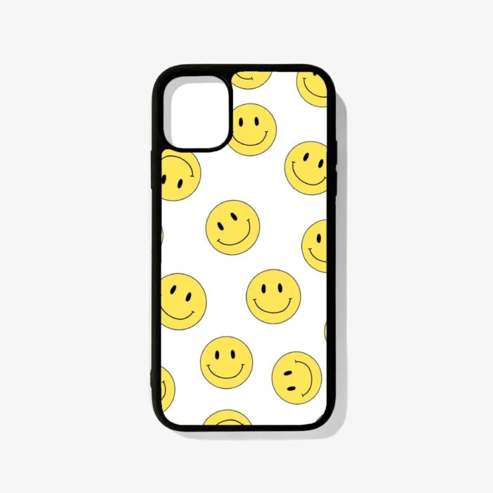 Yellow Smilies – Premium Metal Phone Case | 2025 Edition - Image 1