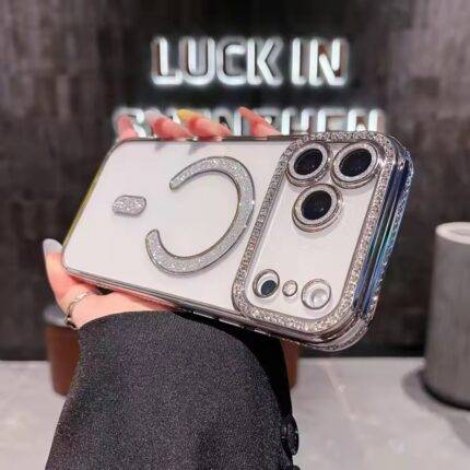 MagSafe Glitter Bling Diamond iPhone 17 Case – Sparkling Glitter MagSafe Cover For iPhone 17, 17 Air, 17 Pro & 17 Pro Max