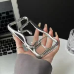 Premium Snake Electroplated iPhone Case with 3D raised snake pattern and electroplated shine for iPhone 11-17 Series