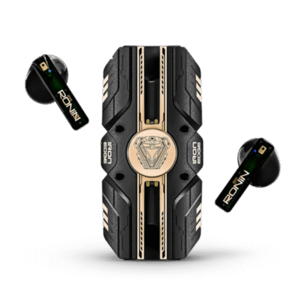 Ronin R-7090 Iron Edge Gaming Earbuds in Pakistan with 40ms low latency, quad mic, and neon design