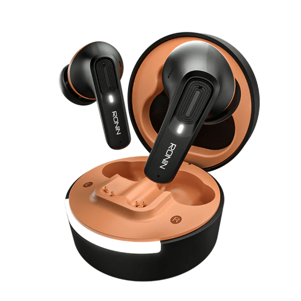 Ronin R-7100 Mellow Wireless Earbuds Price in Pakistan – premium finish, noise cancellation, adaptive EQ, long battery
