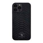 Santa Barbara Knight Series iPhone Case – Crocodile Leather Pattern with Knight Logo