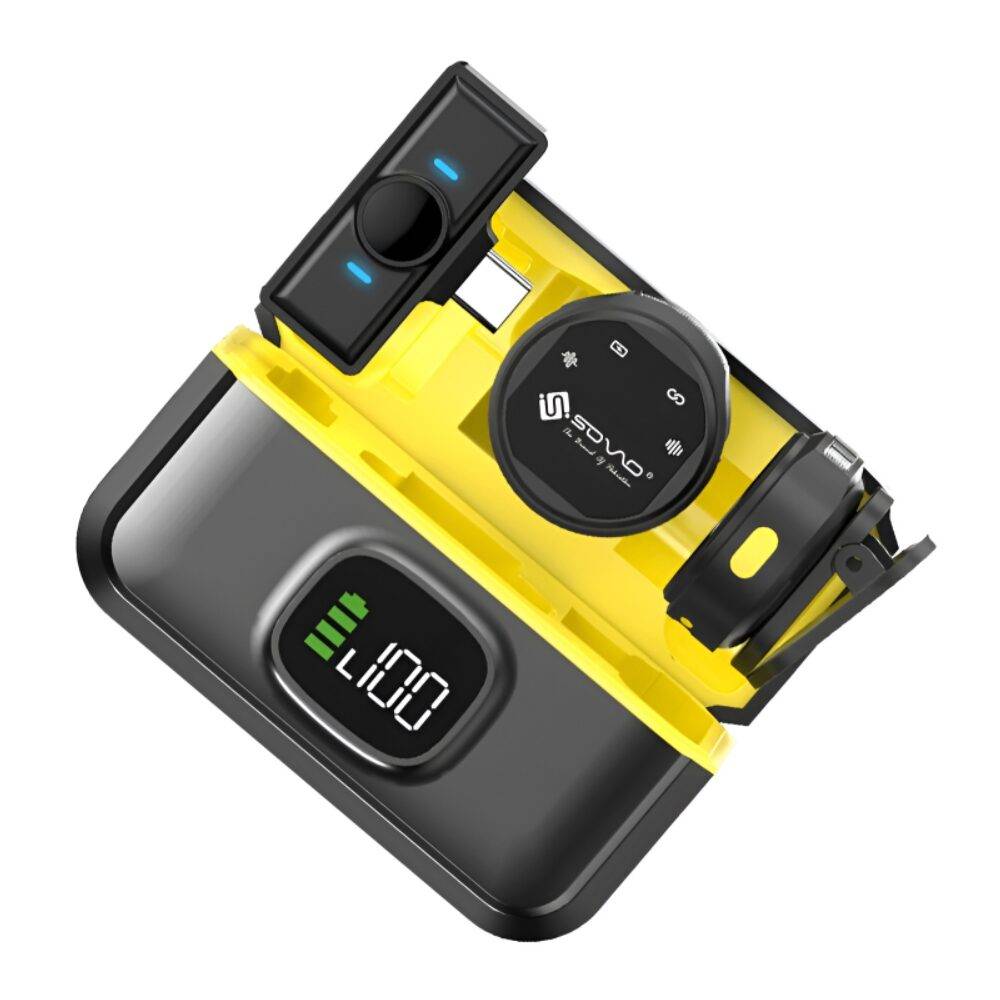 Sovo Audia SWM-575 Wireless Microphone in Pakistan – Dual Clip Mic with LED Display and Long Battery