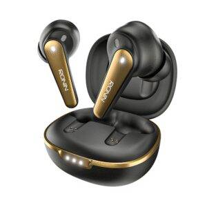Ronin R-7065 Eclipse Wireless Earbuds in Pakistan with ANC, long battery, and sleek design