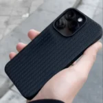 Woven Wonder Knitted iPhone Case – Soft silicone with raised woven texture for iPhone 11–17